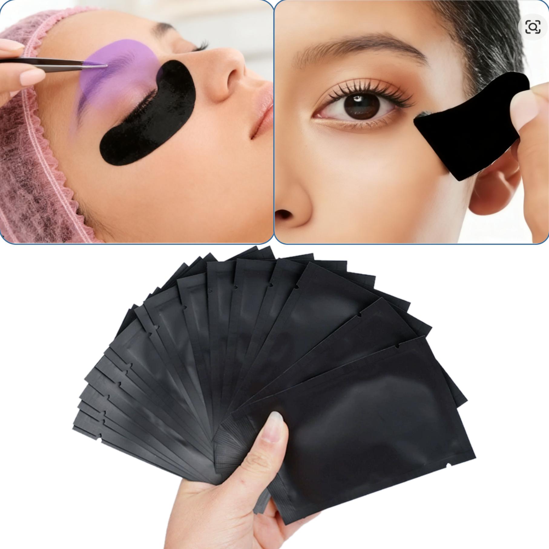 Eyelash Extension Uv - 25/50 زوج من لاصقات العين السوداء