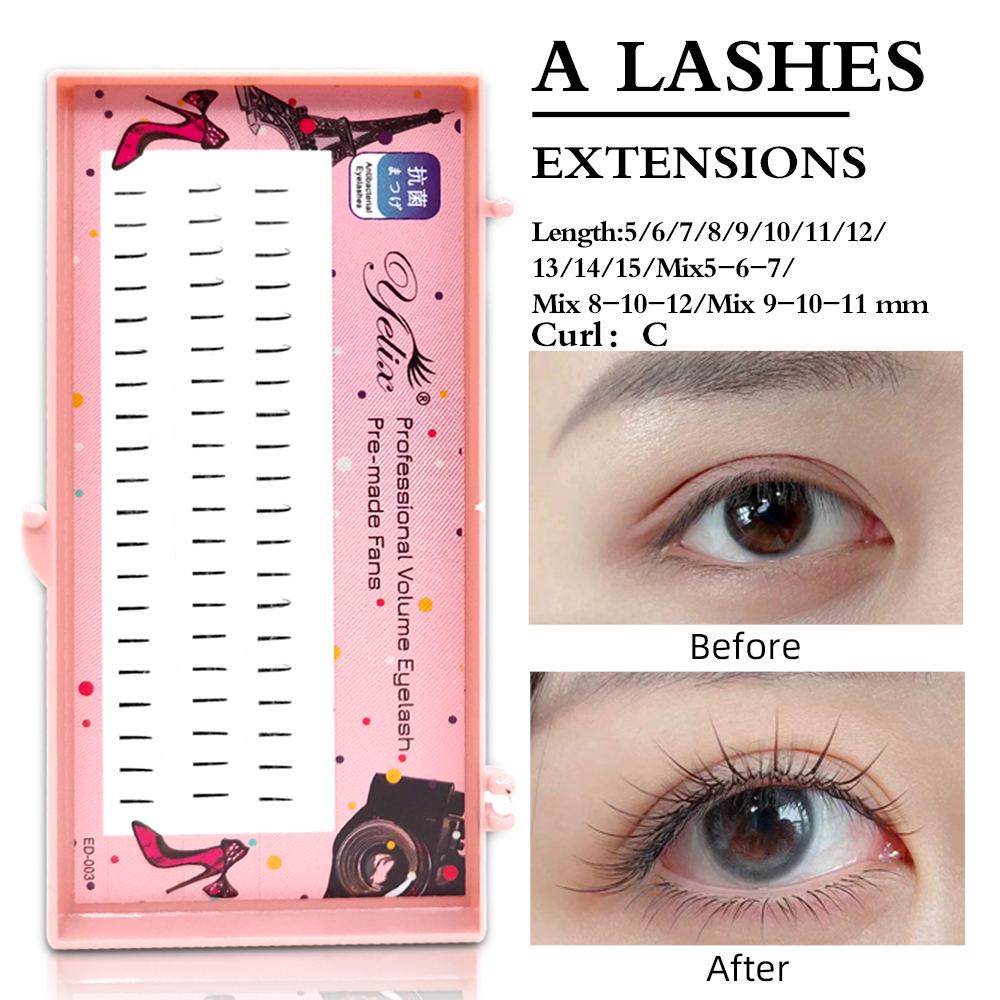 Eyelash Extension Yelix - رموش ييليكس الطبيعية الناعمة الفردية، رموش