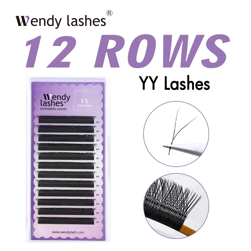 Eyelash Extension Yelix - ويندي 2D YY شكل C/D حليقة