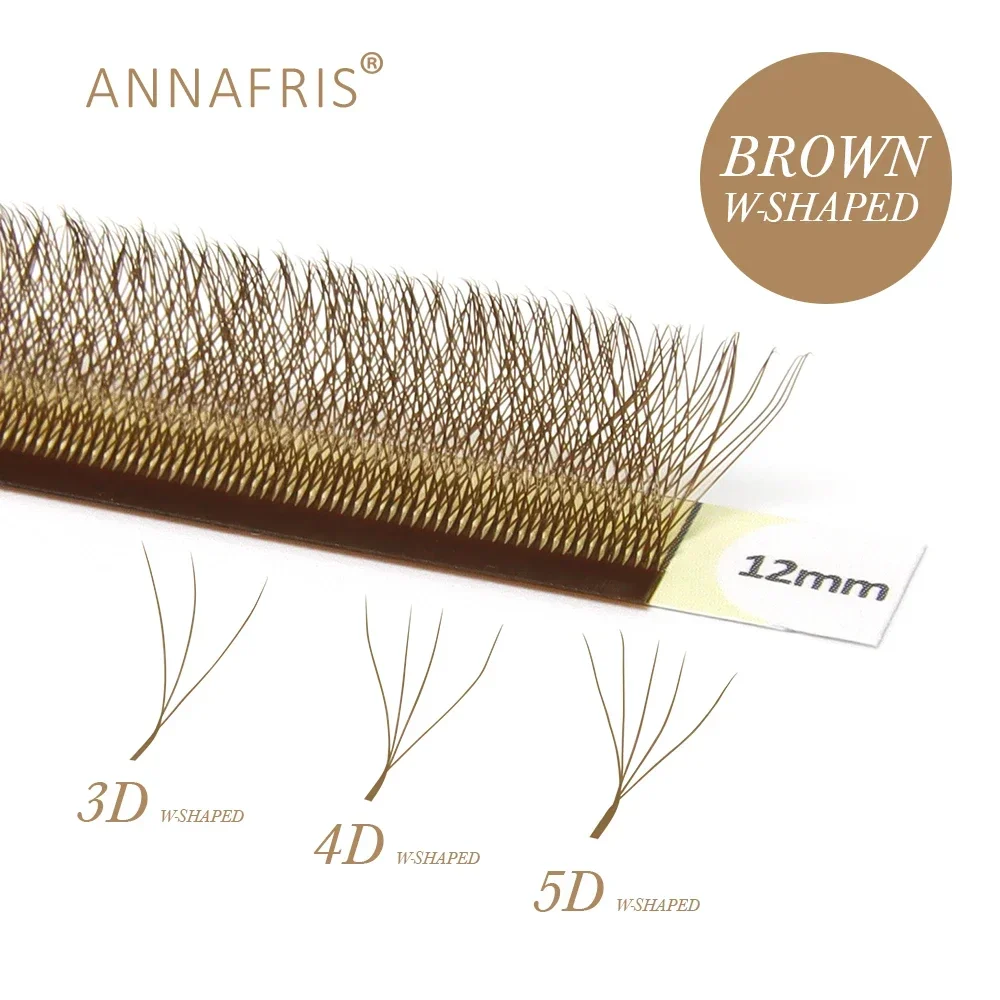 Eyelash Extension Yelix - ANNAFRIS Brown W شكل لاش ملحقات