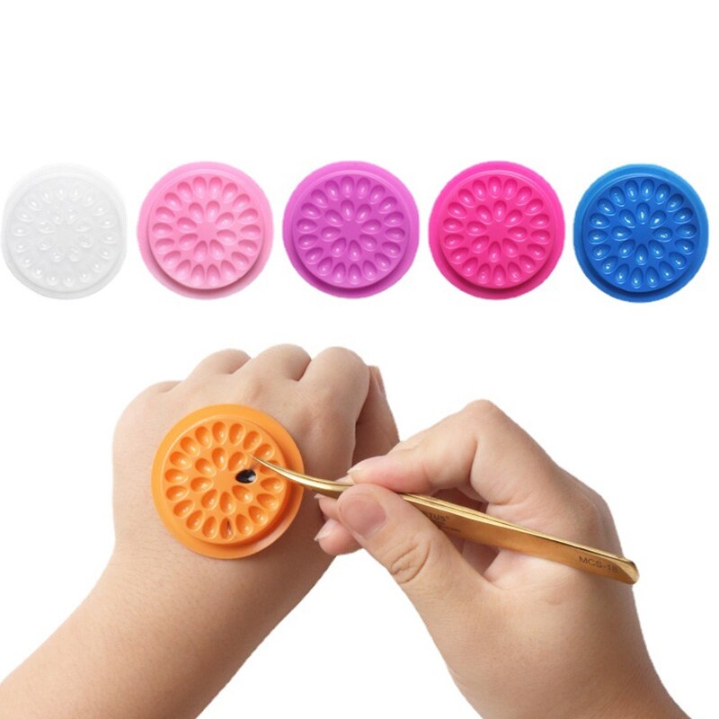 Individual Lash Tray - 100 قطعة حامل غراء الرموش الرموش