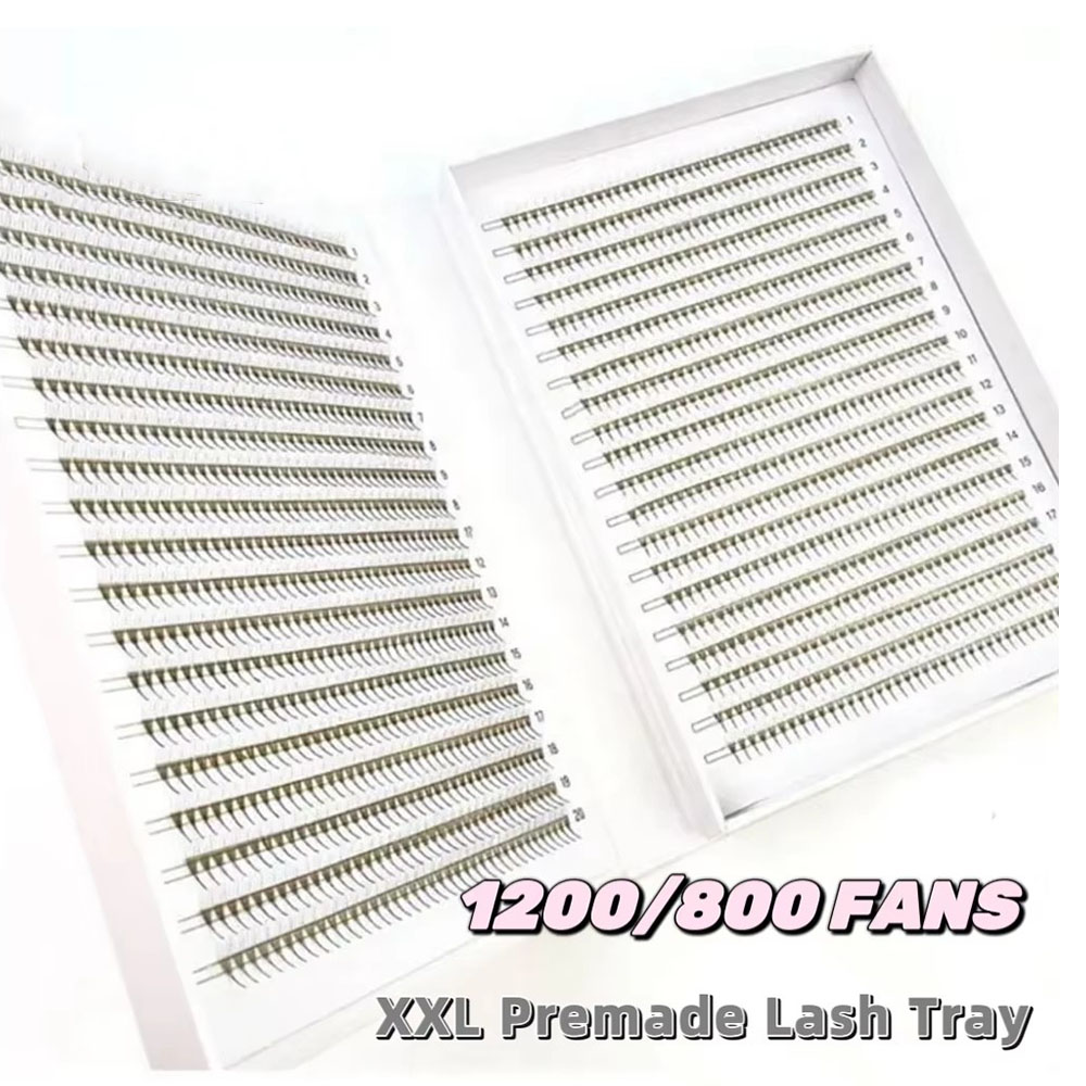 Eyelash Extension Hybrid - 2D-16D 1600/880 مراوح PBT الهجين مسبقة