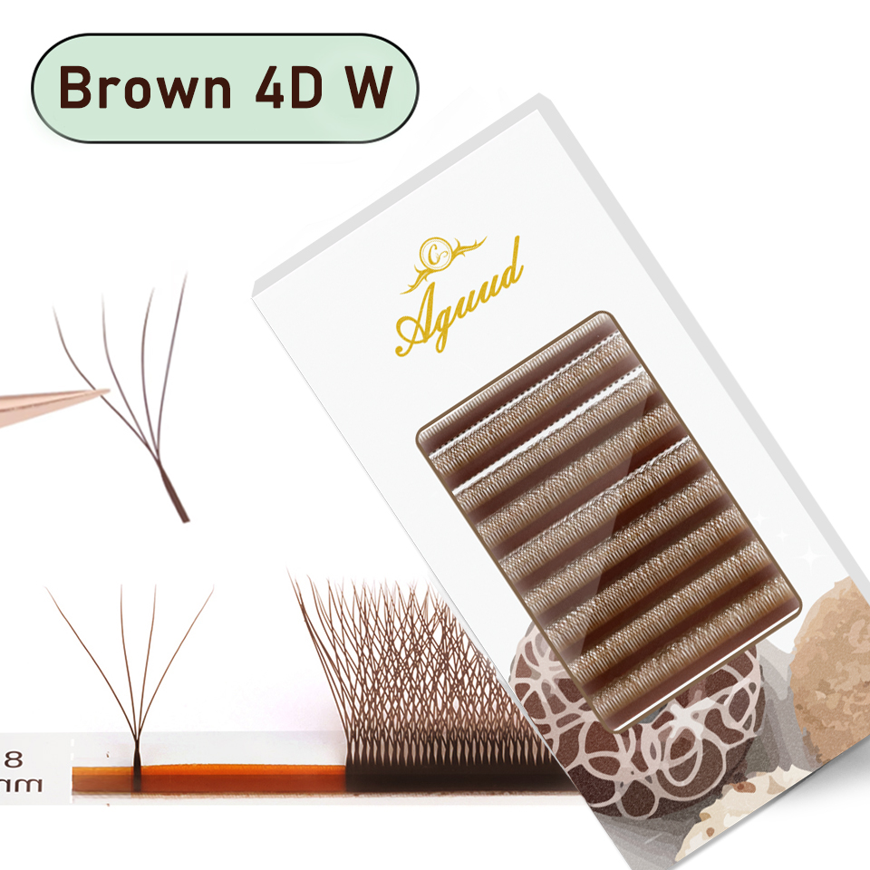 Eyelash Extension Yelix - AGUUD براون W على شكل YY