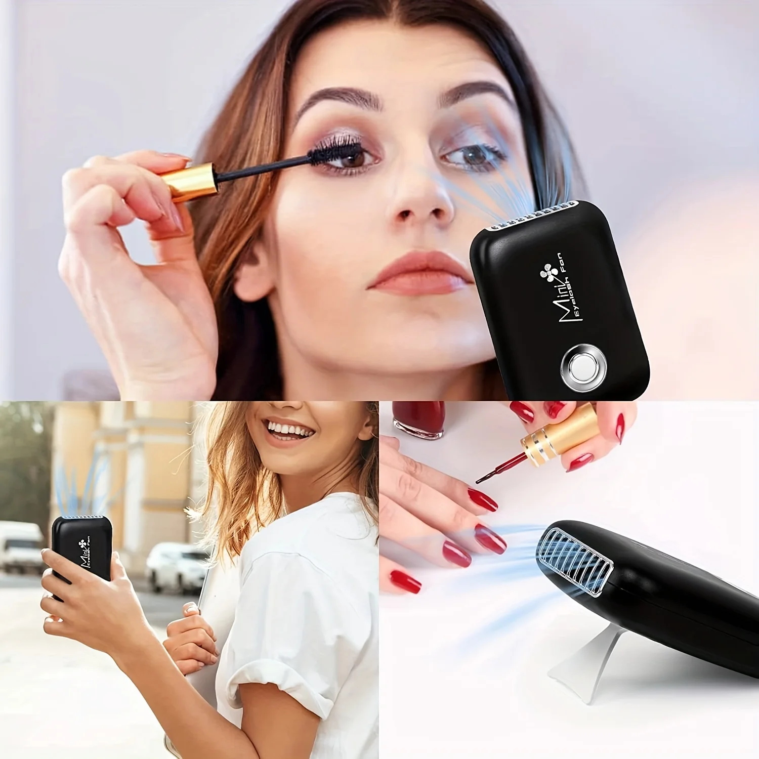 Eyelash Extension Fan - مروحة رموش صغيرة محمولة لتجفيف وصلات