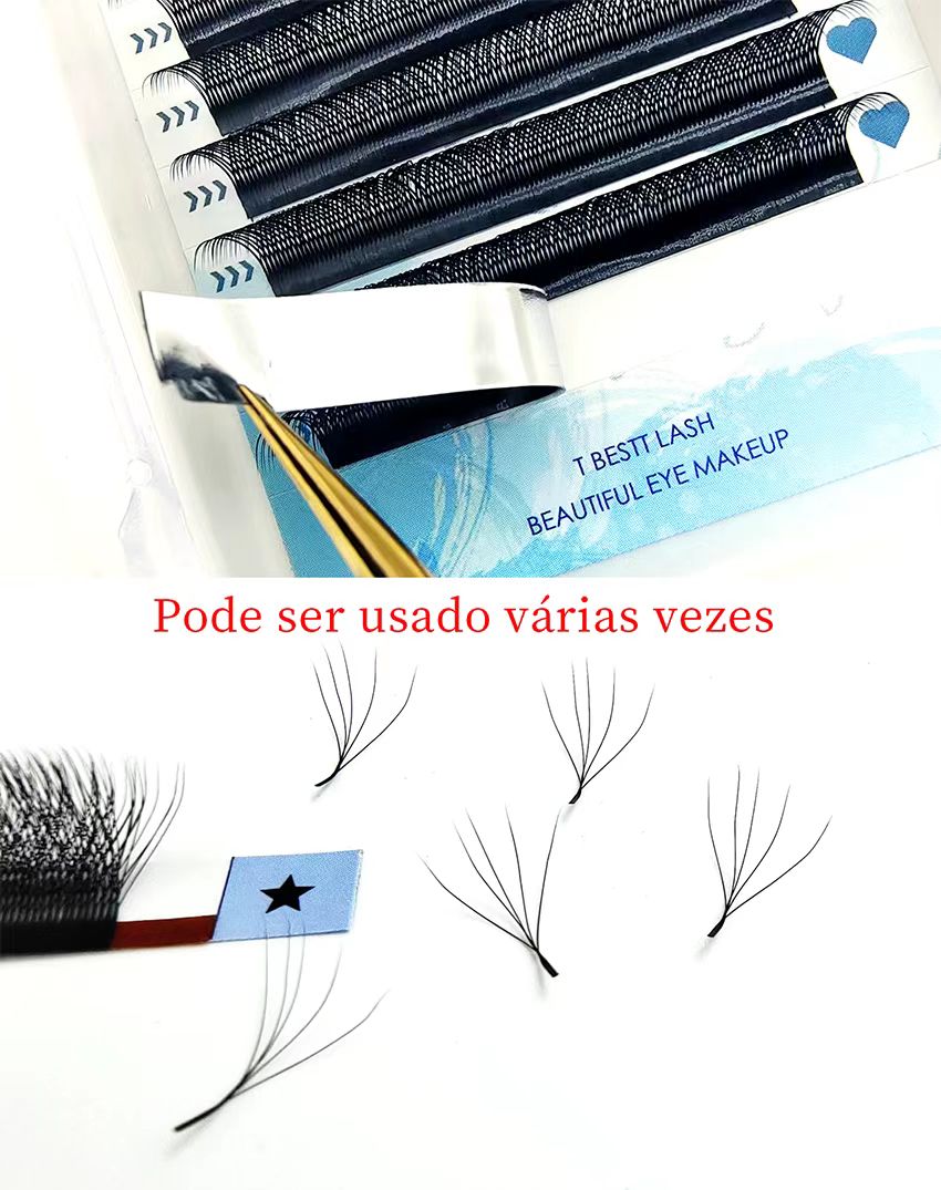 Tbestt 6DW شكل جلدة YY رمش حجم - مراجعة Eyelash Extension Yelix وسعره