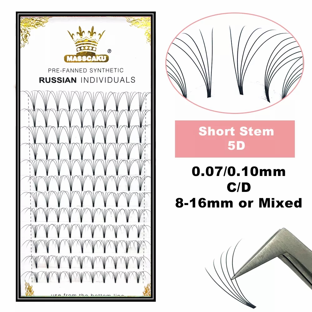 MASSCAKU ملحقات رموش جذعية قصي - مراجعة Individual Lash Tray وسعره