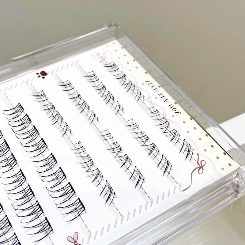 رموش علوية شفافة ومختلطة من مي - مراجعة Individual Lash Tray وسعره