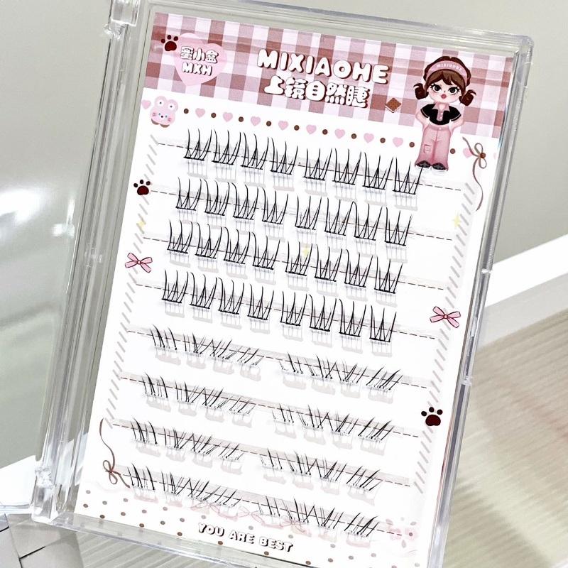 رموش علوية شفافة ومختلطة من مي - مراجعة Individual Lash Tray وسعره