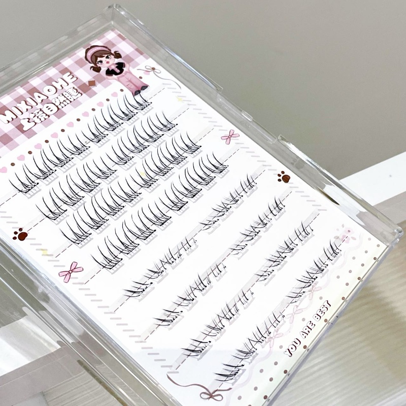 رموش علوية شفافة ومختلطة من مي - مراجعة Individual Lash Tray وسعره