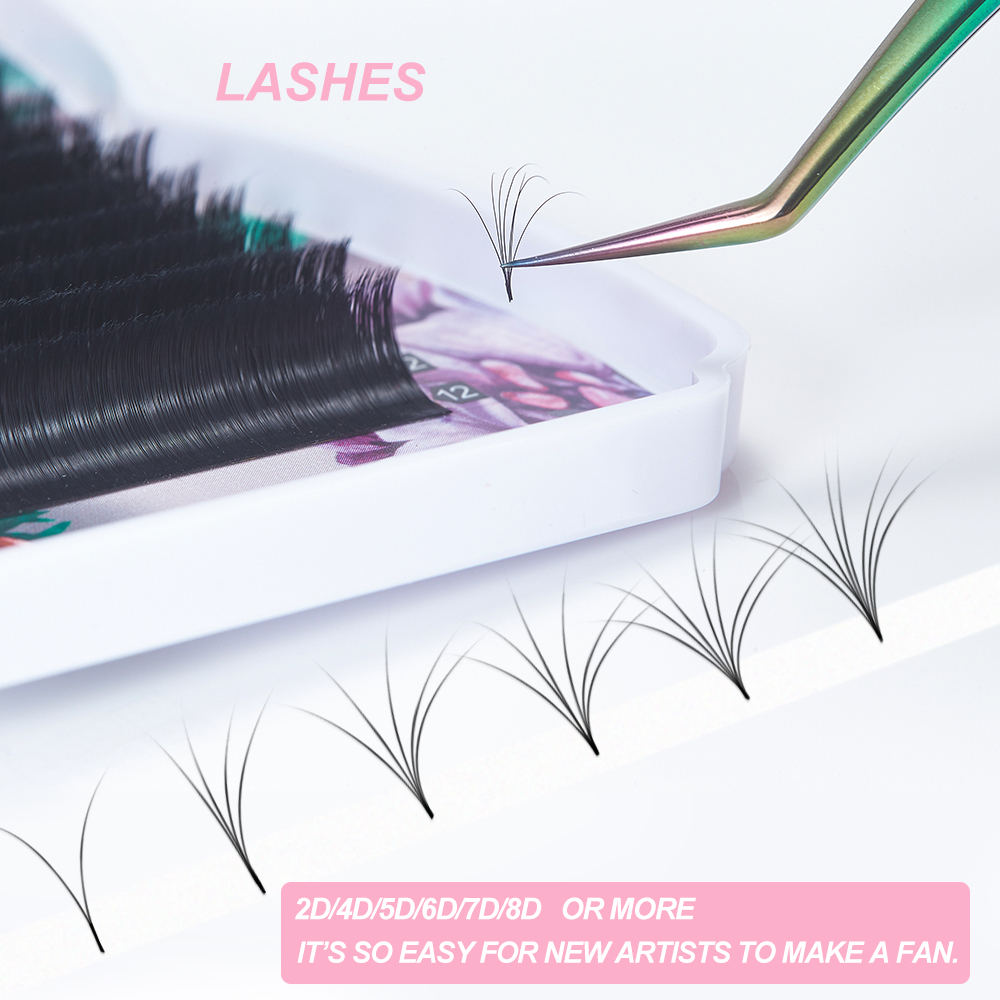 Yelix Standard Easy Fan Lashes - مراجعة Eyelash Extension Yelix وسعره