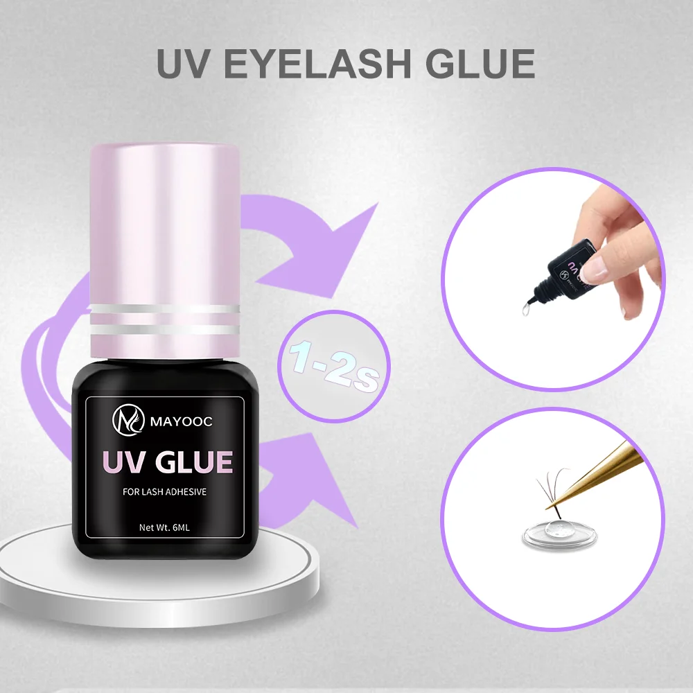 MAYOOC التجفيف السريع 0.1S UV  - مراجعة Eyelash Extension Uv وسعره