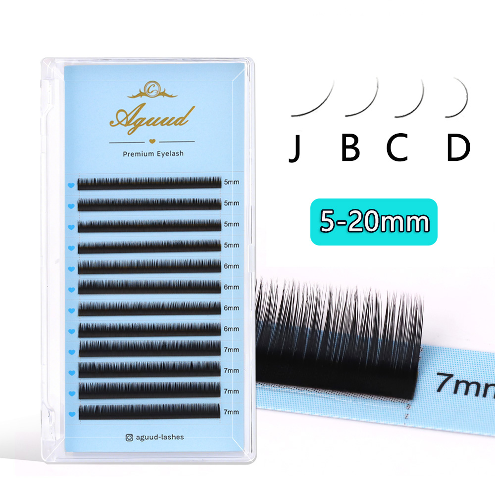 رموش سفلية من AGUUD J B Curl 0 - مراجعة Eyelash Extension Hybrid وسعره