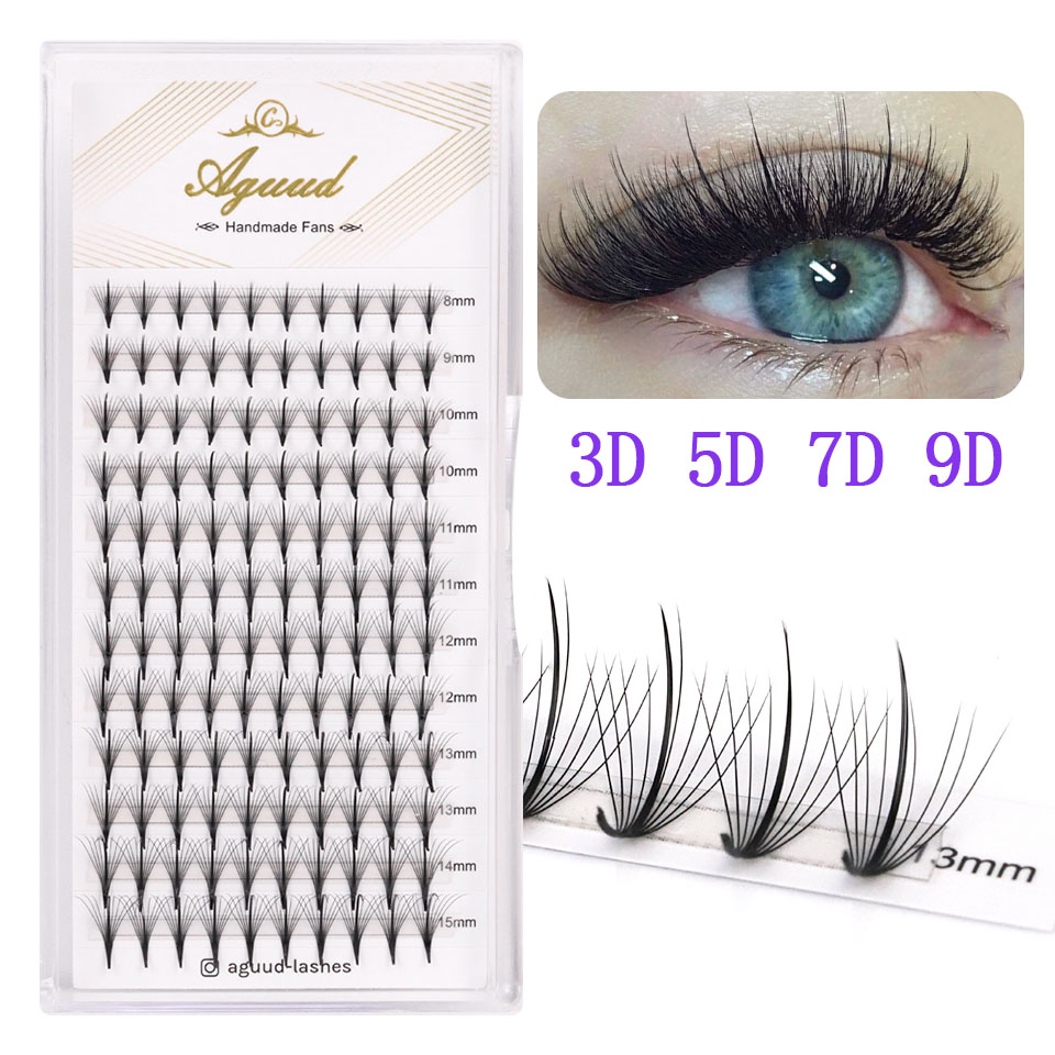 رموش مروحة AGUUD مسبقة الصنع م - مراجعة Eyelash Extension Hybrid وسعره
