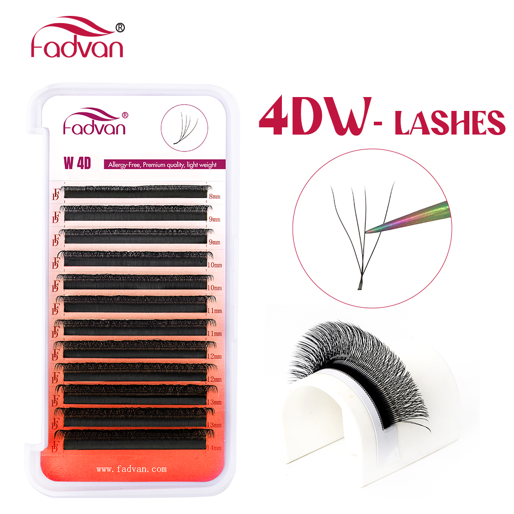 رموش FADVAN W ثلاثية ورباعية و - مراجعة Eyelash Extension Hybrid وسعره