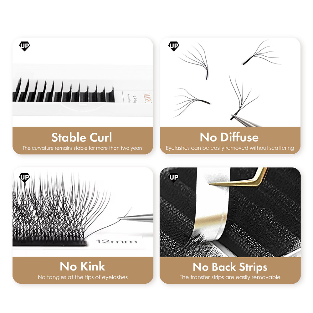 MASSCAKU L LU M Curl YY/W شكل  - مراجعة Eyelash Extension Yelix وسعره
