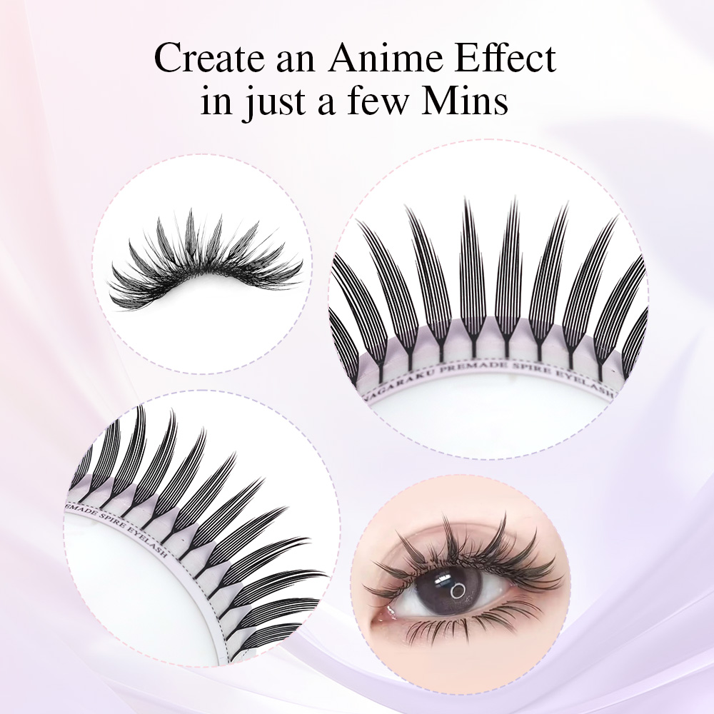 NAGARAKU Premade Spire Eyelash - مراجعة Eyelash Extension Hybrid وسعره