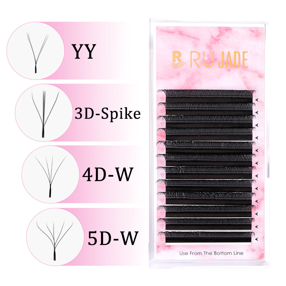 Rujade YY 3D 4D 5D W شكل بلوم  - مراجعة Eyelash Extension Yelix وسعره