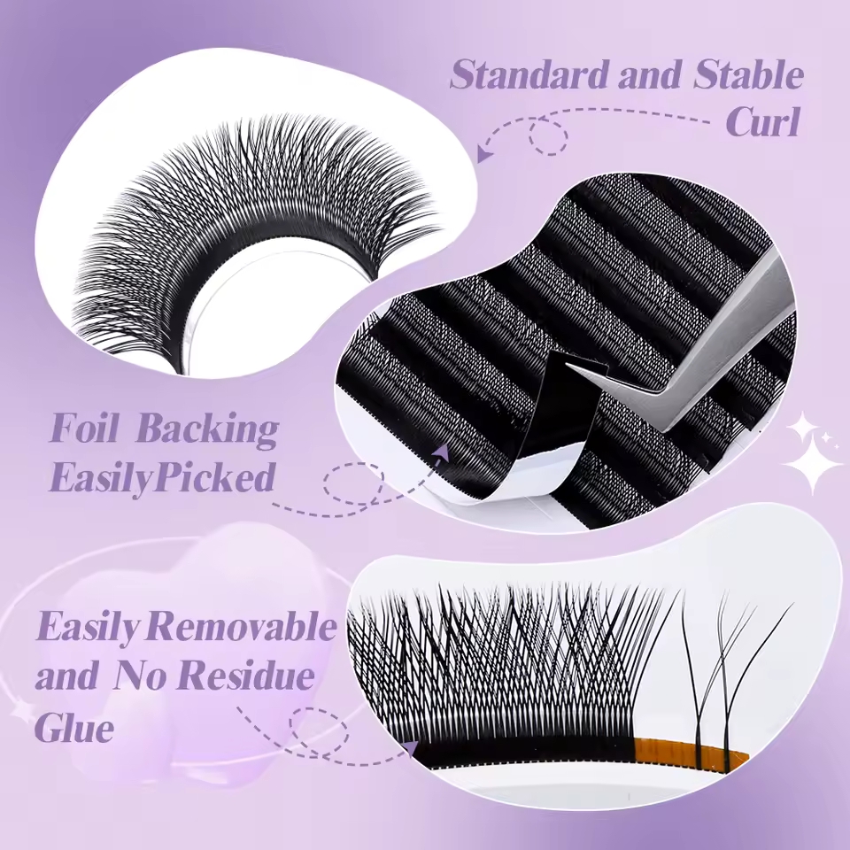 ويندي 2D YY شكل C/D حليقة رمش  - مراجعة Eyelash Extension Yelix وسعره