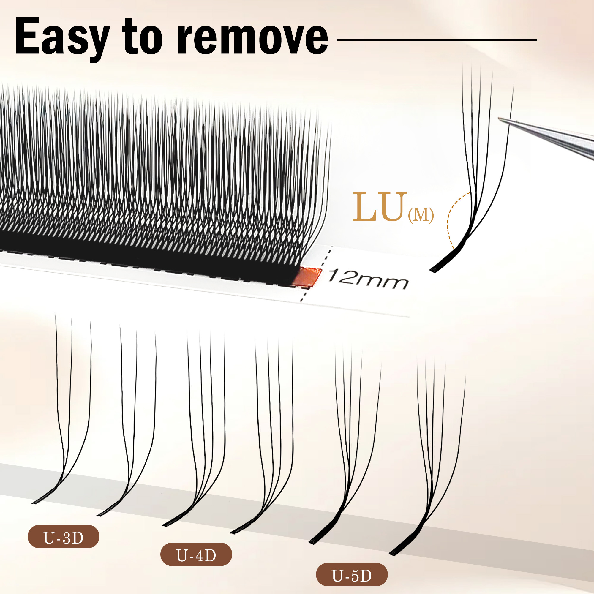 CoMango 3D 4D 5D على شكل حرف U - مراجعة Eyelash Extension Yelix وسعره