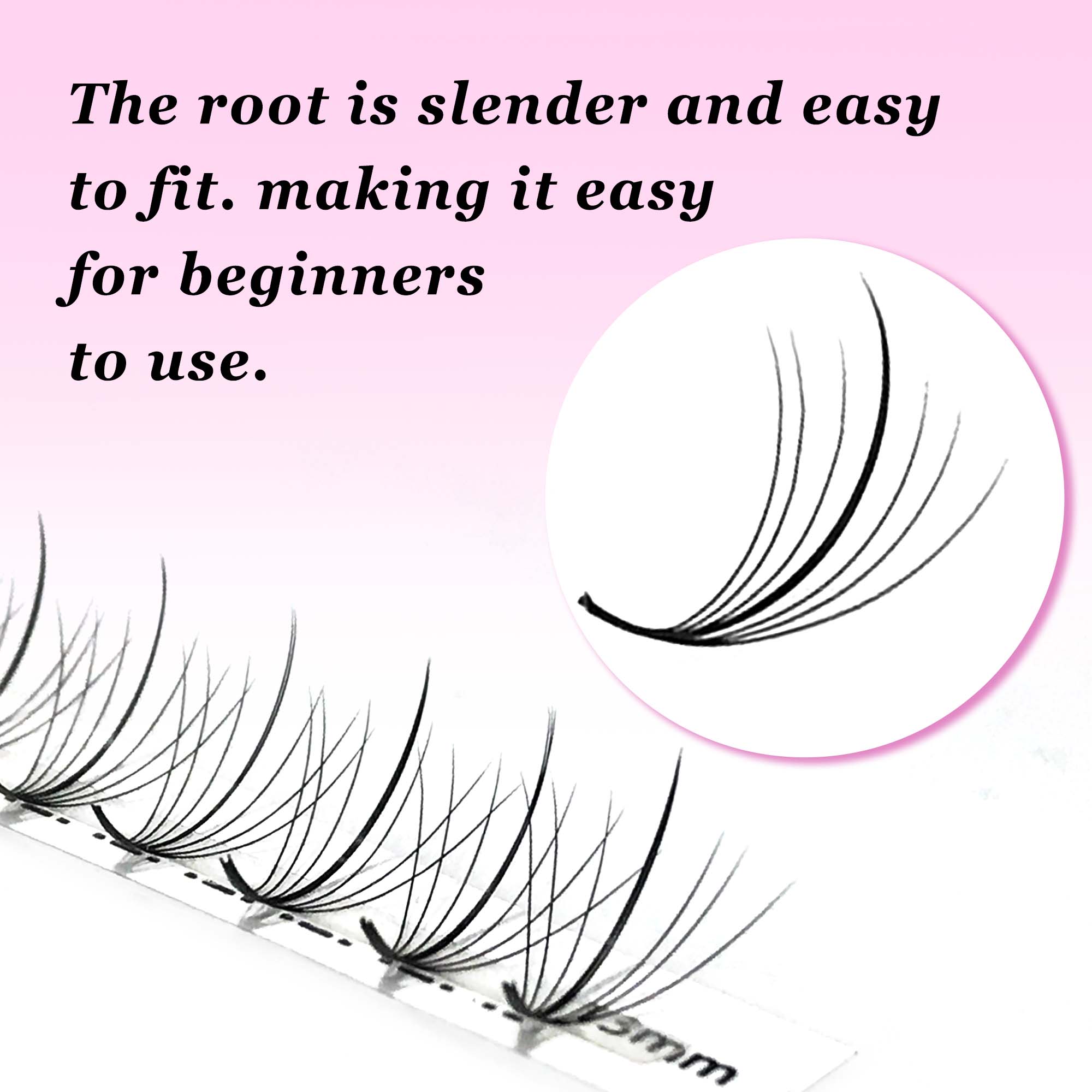 7D 300 مروحة رقيقة مدببة بقاعد - مراجعة Eyelash Extension Hybrid وسعره