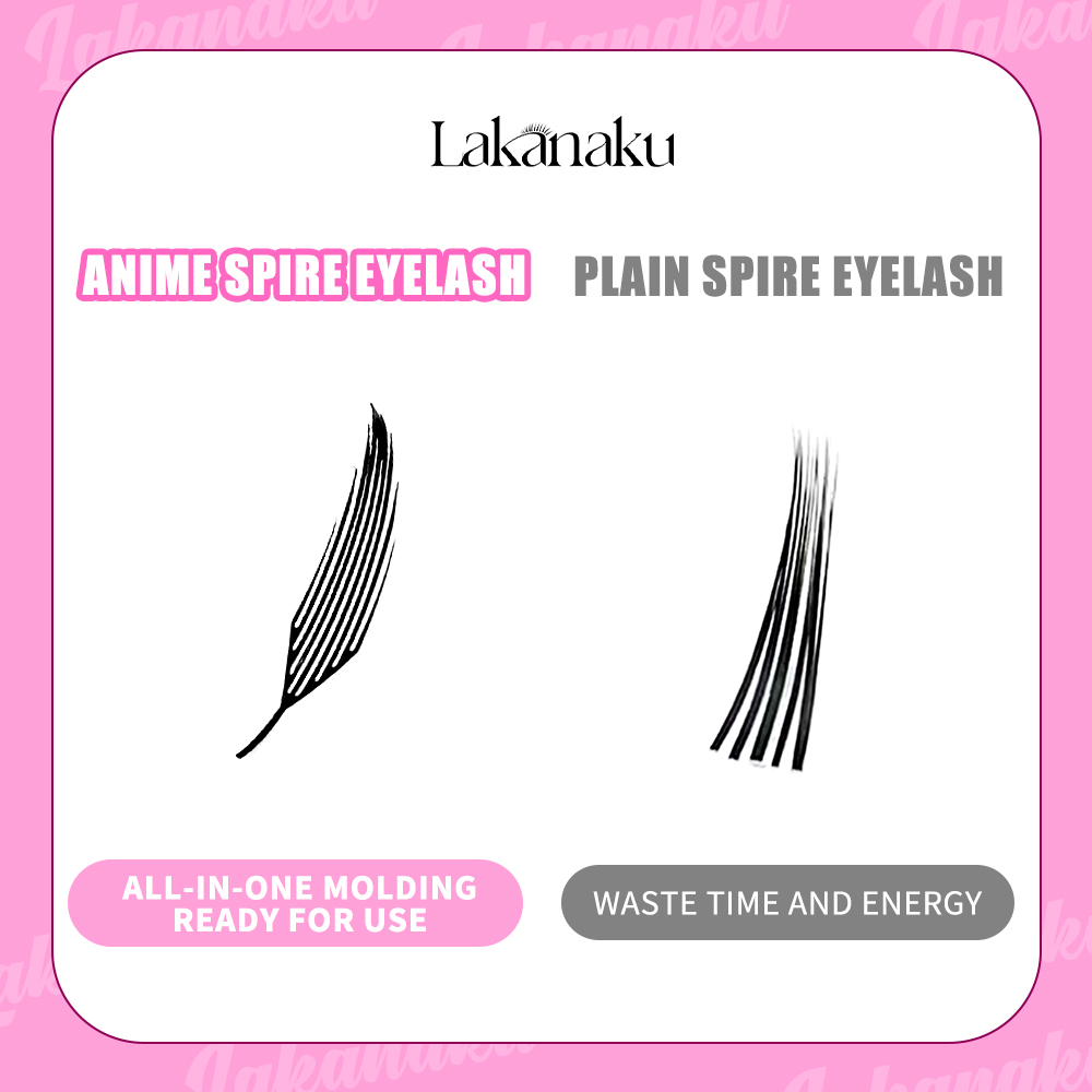 LAKANAKU مانغا أنيمي سباير الر - مراجعة Eyelash Extension Hybrid وسعره