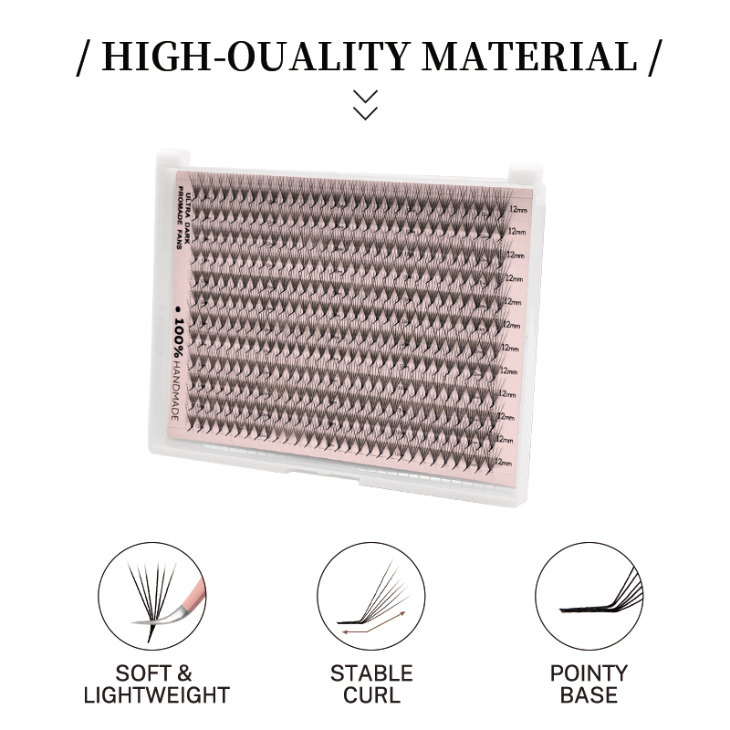 360/600 رموش صناعية جاهزة على  - مراجعة Eyelash Extension Hybrid وسعره
