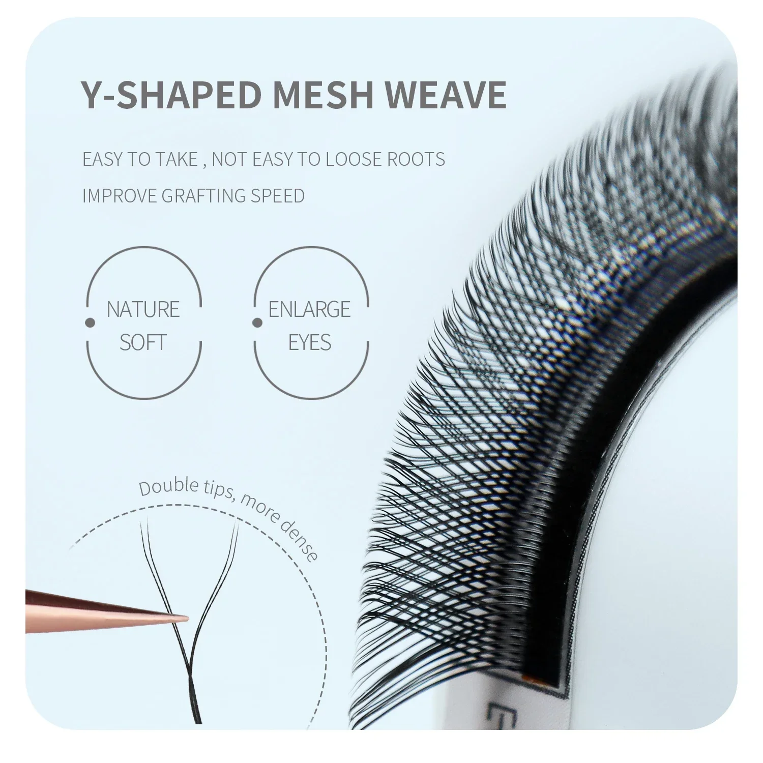 ANNAFRIS Brown W شكل لاش ملحقا - مراجعة Eyelash Extension Yelix وسعره