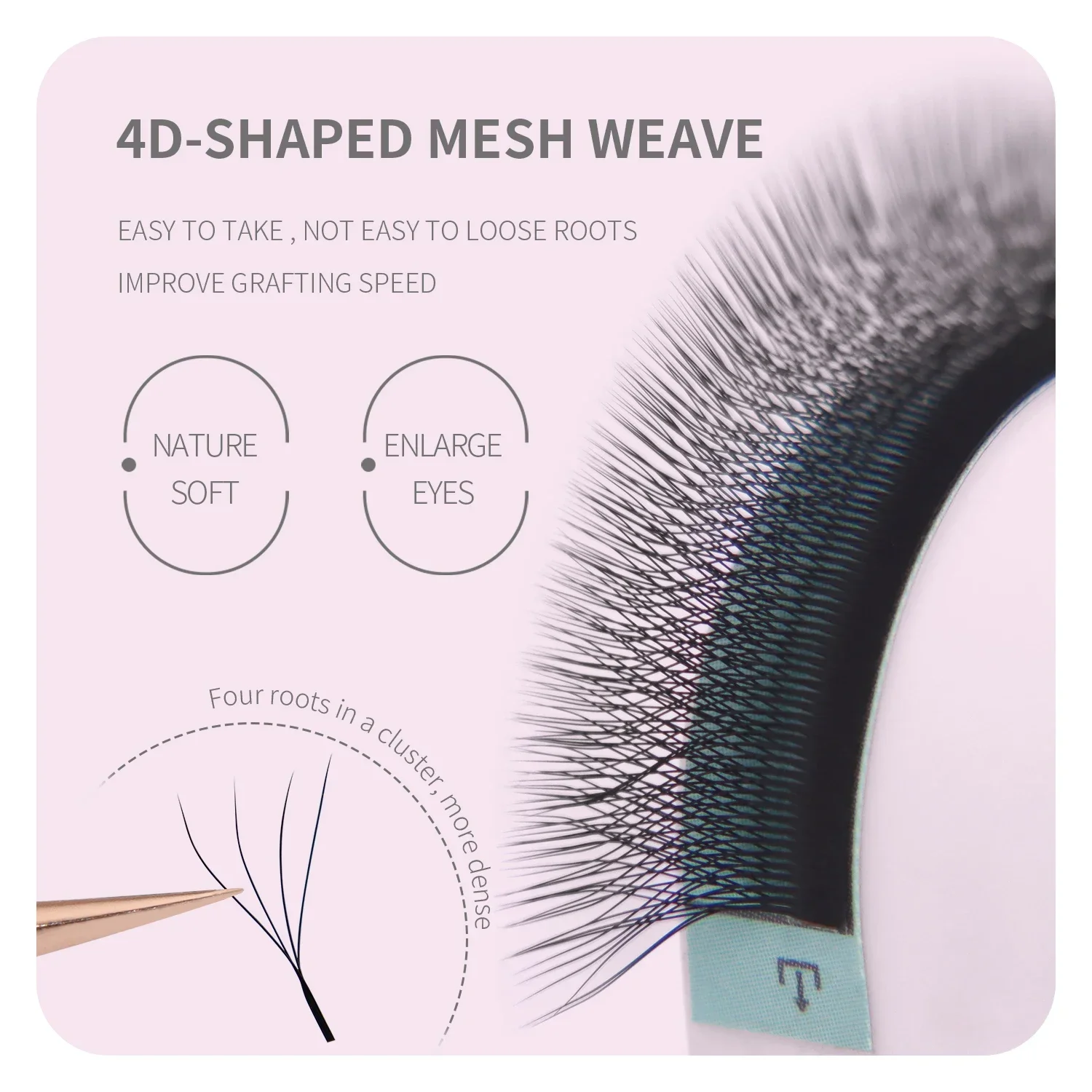 ANNAFRIS Brown W شكل لاش ملحقا - مراجعة Eyelash Extension Yelix وسعره