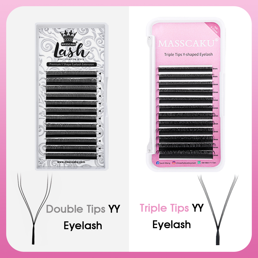 MASSCAKU-وصلات رموش طبيعية ، م - مراجعة Eyelash Extension Yelix وسعره
