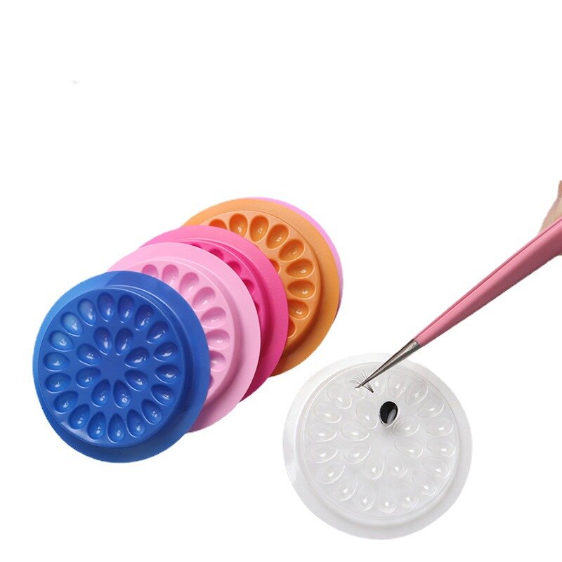 100 قطعة حامل غراء الرموش الرم - مراجعة Individual Lash Tray وسعره