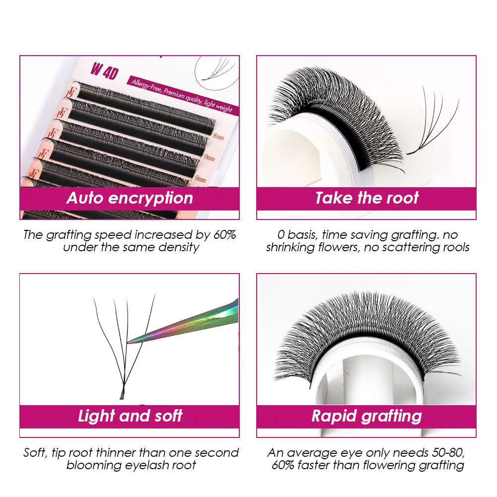 FADVAN 3D/4D/5D W شكل رمش تمدي - مراجعة Eyelash Extension Hybrid وسعره