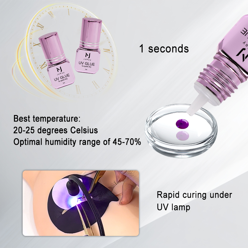 JOMAY 3 زجاجات من غراء الرموش  - مراجعة Eyelash Extension Uv وسعره